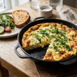 Æggekage med hytteost nem opskrift til morgenmad eller frokost