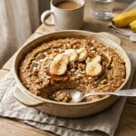 Bagt havregrød med banan nem opskrift til morgenmad