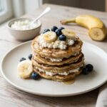 Bananpandekager med hytteost nem opskrift med faa ingredienser