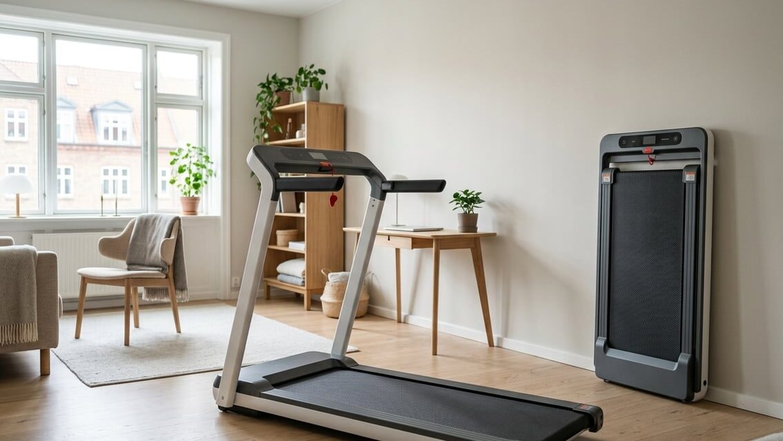 Foldbart løbebånd – sådan vælger du et løbebånd til mindre plads