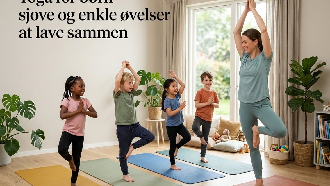 Yoga for børn – sjove og enkle øvelser at lave sammen